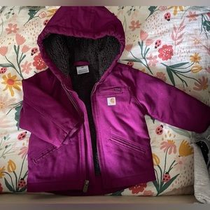 Carharrt Girls Sherpa Lined Sierra Hooded Jacket